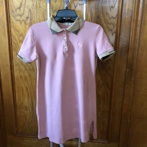 Burberry Polo Style Mini Shirt Dress XS